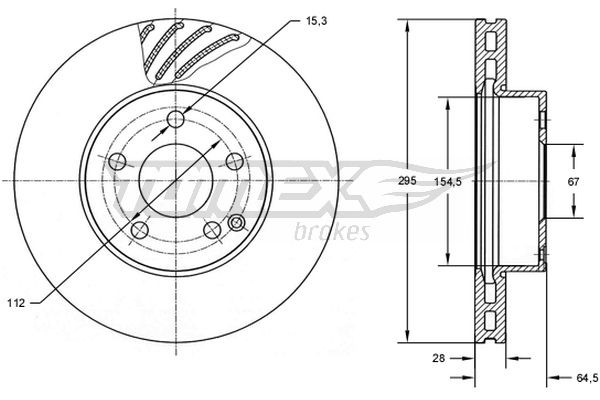TOMEX Brakes Bremsscheibe